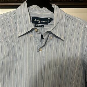 Ralph Lauren Men's Blue Striped Shirt